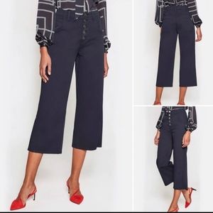 JOIE Cassedy cropped twill straight-leg pants